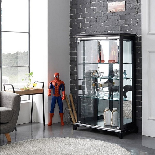 캐슬 4단 유리 장식장 800