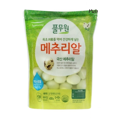목초 깐메추리알 450g