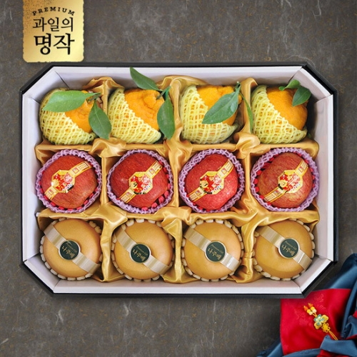명가일품 과일의 명작 팔각 혼합선물세트 12과 사과4+배4+한라봉4 5kg내외이미지입니다. 누르면 해당 게시물로 새창이동합니다.