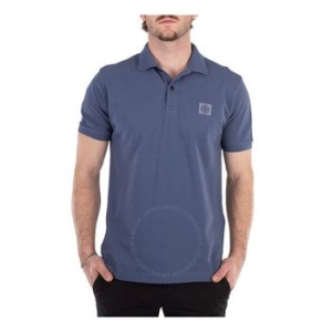 스톤아일랜드 Compass 패치 폴로 Shirt, Size 스몰 801522R39-V0024 다크 블루 297969