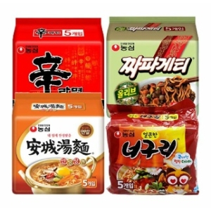 ��� �Ŷ��, 120g, 5�� + �ȼ�����, 125g, 5�� + ��ū�ѳʱ���, 120g, 5�� + ¥�İ�Ƽ, 140g, 5��