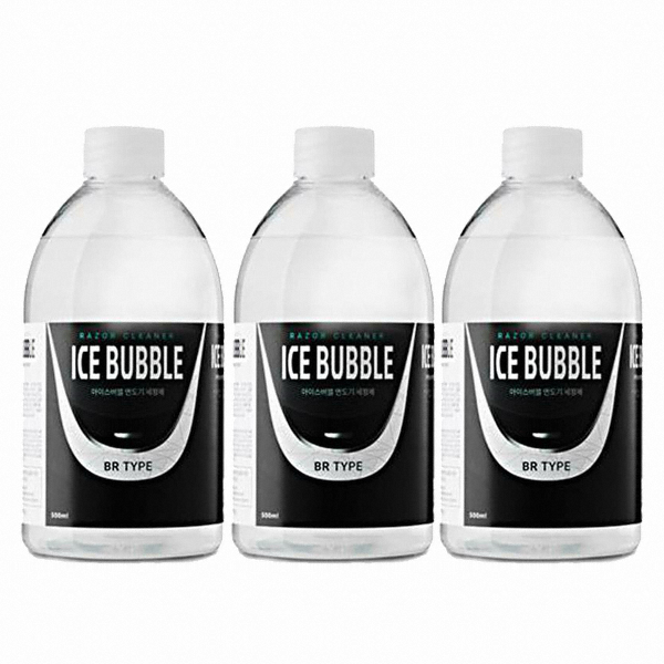 신안코퍼레이션 레이저클리너 아이스버블 브라운 면도기 호환 세정액 (3개)