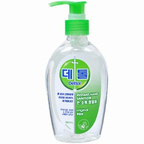 데톨 손 소독 청결제 펌프형 200ml (1개)