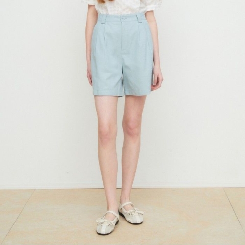 바바패션 JJ지고트 코튼 투턱 백 밴딩 숏 팬츠 GR6P0SLW11