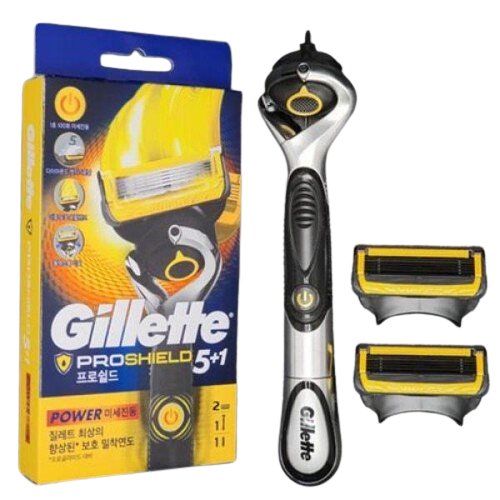 리뉴얼 플렉스볼 프로쉴드 옐로우 파워 + 면도날