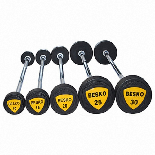 베스코 우레탄 고정 바벨 직선바 (20kg)_이미지