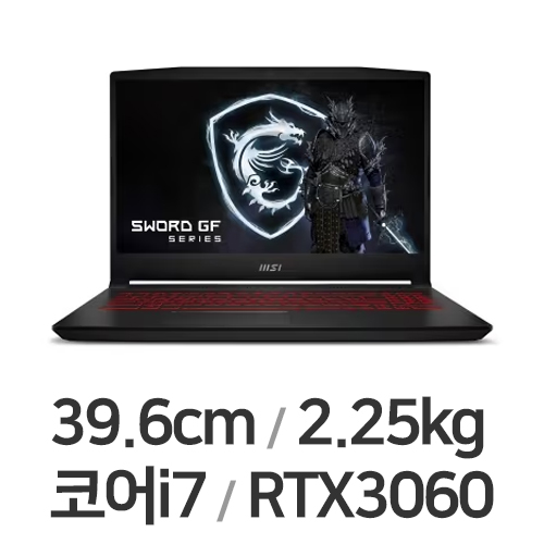 MSI GF�ø��� Sword GF66 A12UE ������ ���� WIN11 16GB��
