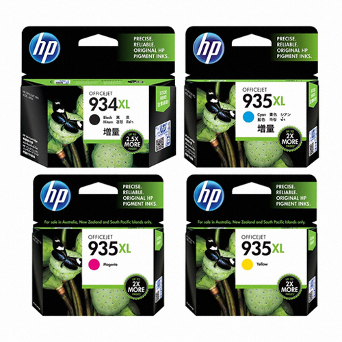 HP 정품 934XL/935XL (C2P23AA, C2P24AA, C2P25AA, C2P26AA) 4색 세트