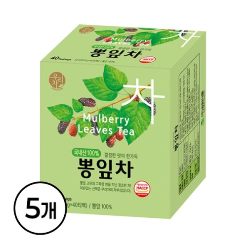 송원식품 뽕잎차 40티백 (5개)_이미지
