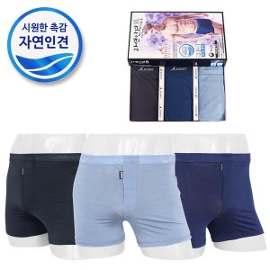 도시 도시 자연인견 783 스판 트렁크 팬티 3종 남성용_이미지