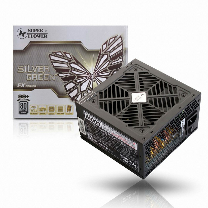 SuperFlower SF-600R14SE Silver Green FX