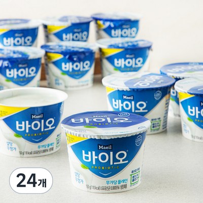 매일유업 매일바이오 그릭요거트 무가당 플레인 150g (24개)_이미지