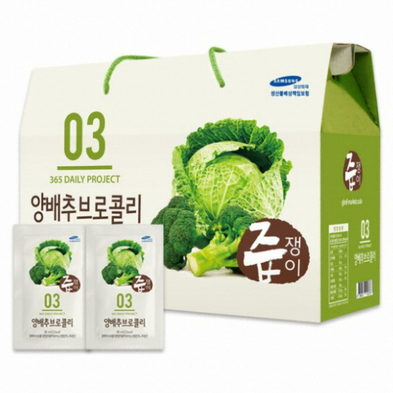 굿모닝비엔에프 즙쟁이 양배추브로콜리 90ml 30포 (1개)_이미지