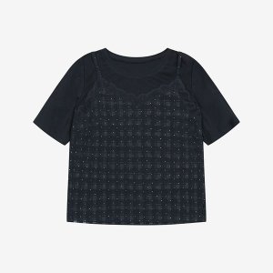 SI 뷔스티에 레이어드 티셔츠 SHL2081HII