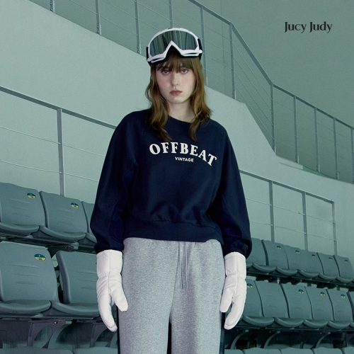 쥬시쥬디 J우븐배색레터링맨투맨 MA1 JXTS721C_이미지