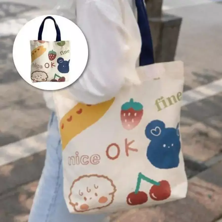 캐릭터 부직포 가방 장바구니 쇼핑백 에코백 51872846_이미지