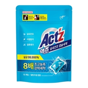 피죤 액츠 퍼펙트 실내건조 캡슐세제 15개입 (8개)