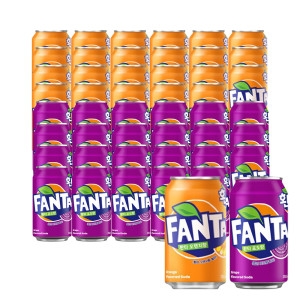 코카콜라음료 환타 오렌지향 350ml 24개 + 환타 포도향 350ml 24개