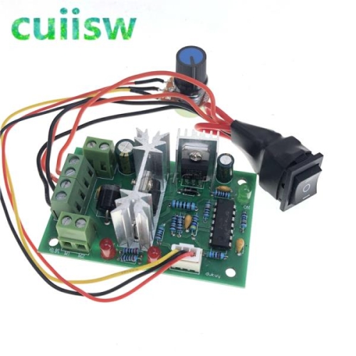 DC 10V-40V 5A 150W 모터 속도 컨트롤러 조정 가능한 가역 제어 스위치 PWM 레귤레이터 10V/12V/24V/36V_이미지