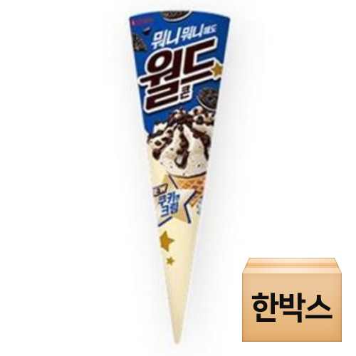 롯데웰푸드 월드콘 쿠키앤크림 160ml (24개)