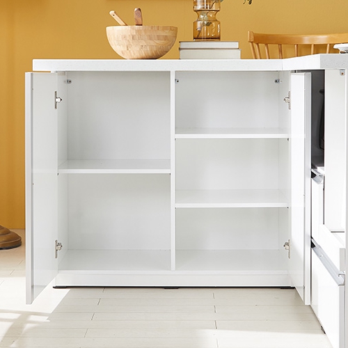 블리스데코 펜네 대리석 아일랜드 도어 식탁 1200 (의자별도)_이미지