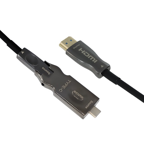 마하링크 Type C to HDMI v2.1 분리형 하이브리드 광 케이블 (ML-UC3H10, 10m)_이미지
