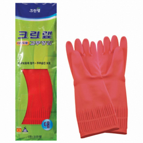 크린랲 다용도 고무장갑 (대) (3켤레)_이미지