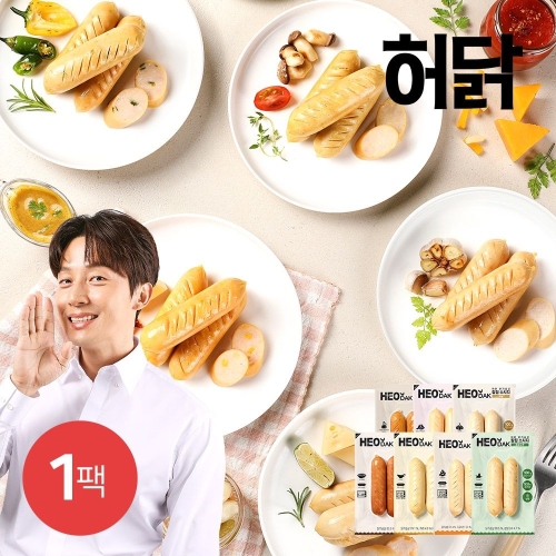 허닭 닭가슴살 칼집 소시지 100g 7종 (1개)_이미지