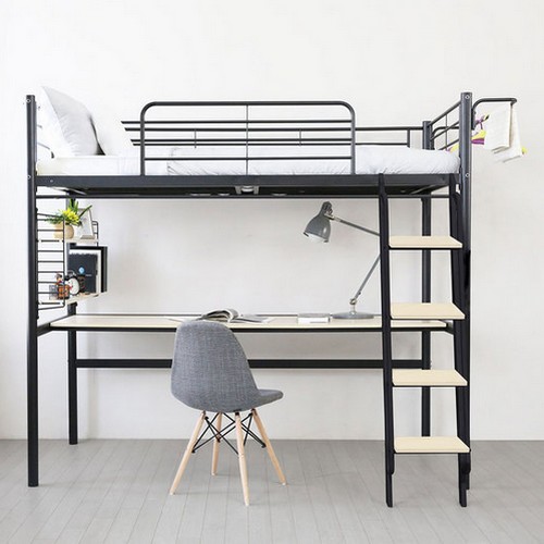 일루일루 코모드i 올인원 책상형 벙커침대 S (매트별도)_이미지