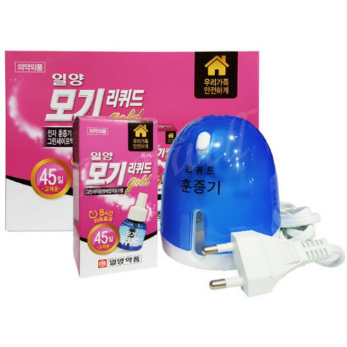 일양약품 ㅤ모기 리퀴드 골드 코드형 훈증기 + 리필 45일 (1세트)_이미지