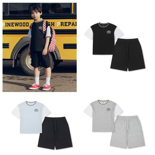  탑텐키즈 에슬레틱 COOL Air 코튼 더블니트 세트 (MKG2IP3401)