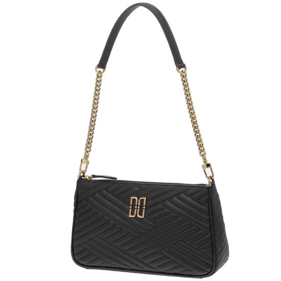 LF 닥스 CARLISLE 퀼팅 가죽 DD로고 크로스 및 숄더백 DCBA0E362BK