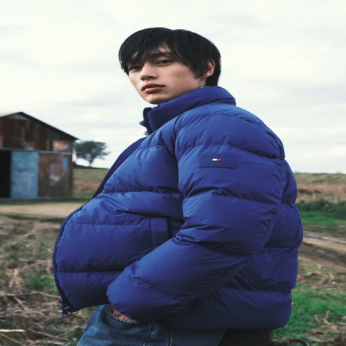 타미힐피거 남성 베이직 다운 푸퍼_T12F9QOT050MT1D03_이미지