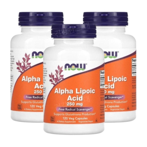 나우푸드 알파리포산 250mg 120캡슐 (3개)_이미지