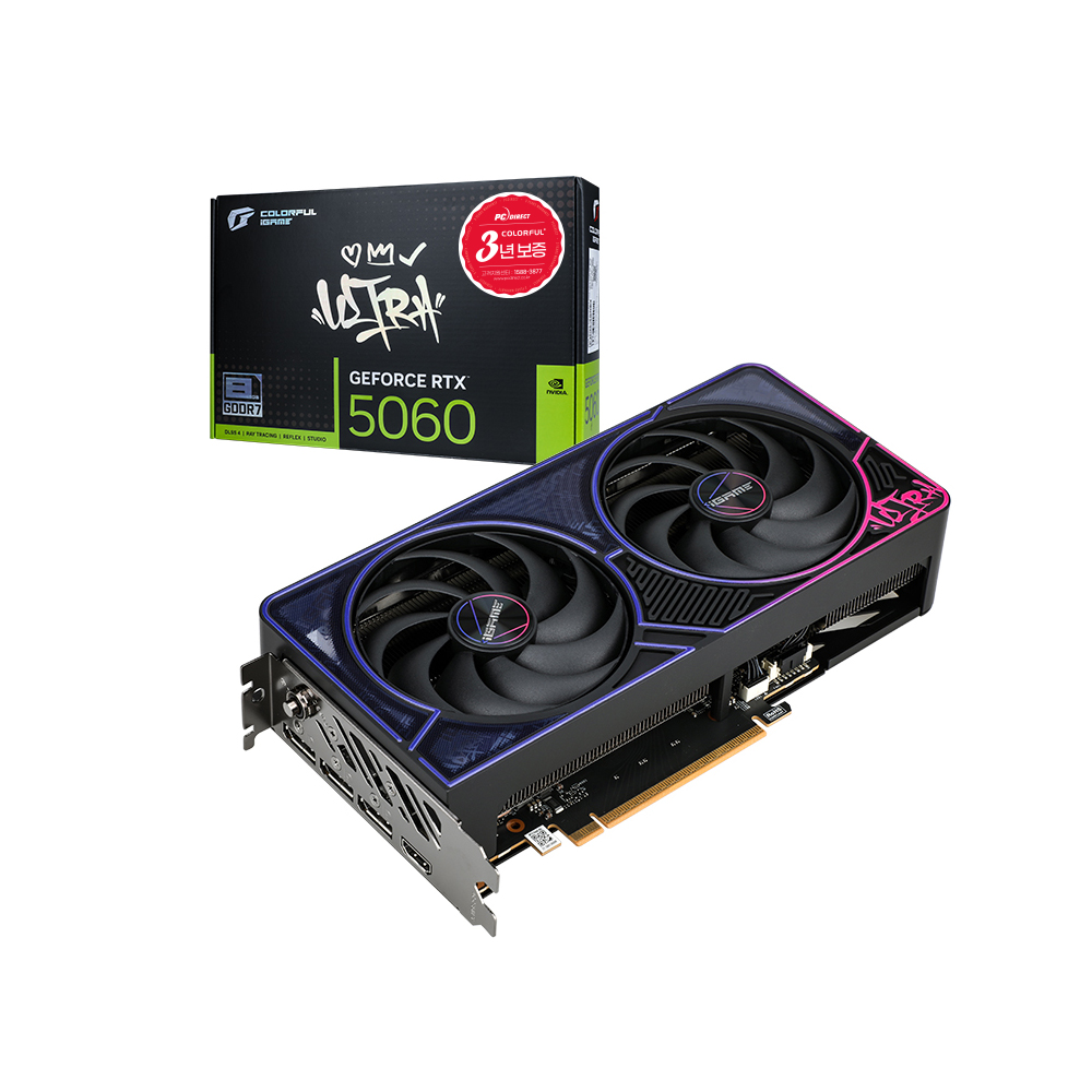 COLORFUL iGame ������ RTX 5060 ULTRA DUO OC D7 8GB �Ǿ���Ʈ