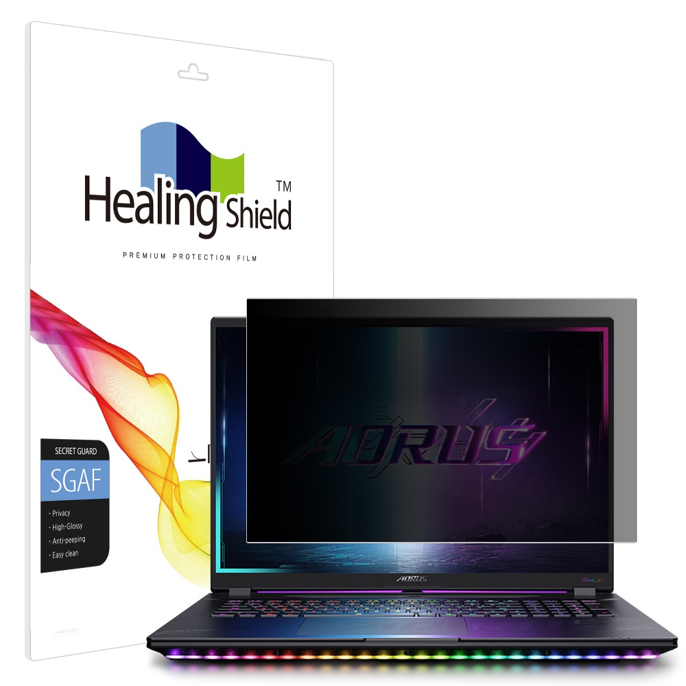 폰트리 힐링쉴드 기가바이트 AORUS MASTER 18 프라이버시 고광택 사생활 보호필름_이미지