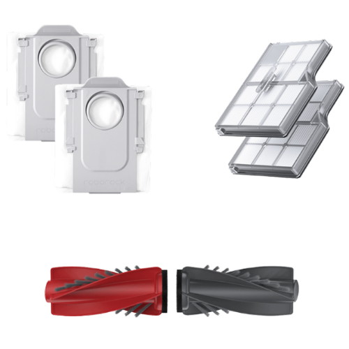 로보락 S9 MaxV Ultra 전용 더스트백+메인브러쉬+필터 소모품 3종 세트