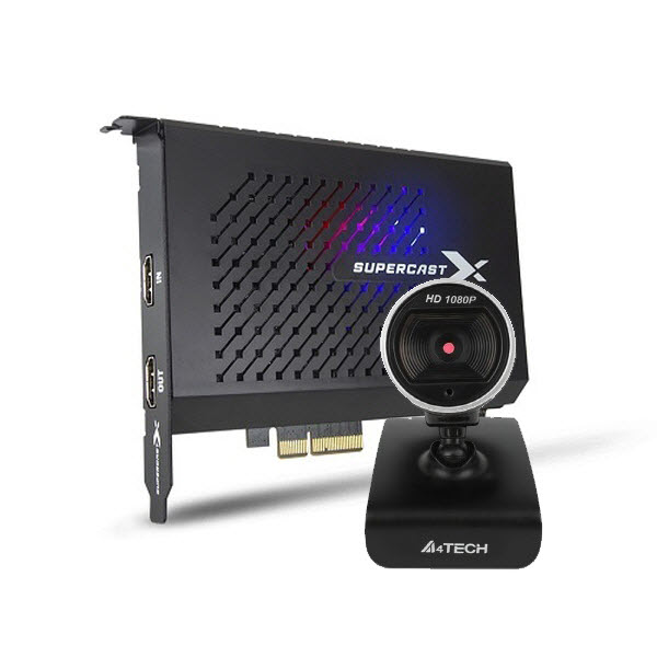 스카이디지탈 슈퍼캐스트 X LIVE 4K + A4TECH PK-910H_이미지