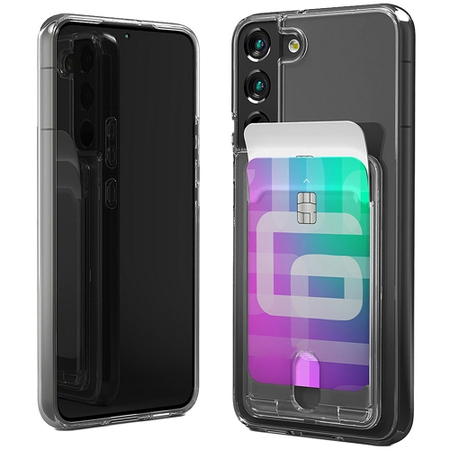 갤럭시S22 플러스 크리스탈 듀얼 카드 포켓 케이스