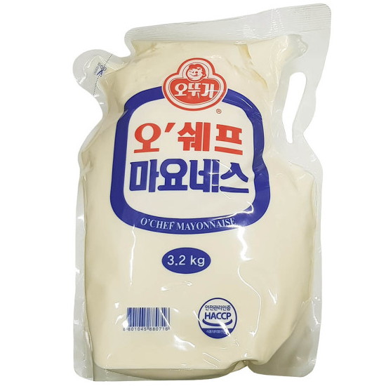 오쉐프 마요네스 3.2kg (스파우트팩)이미지입니다. 누르면 해당 게시물로 새창이동합니다.