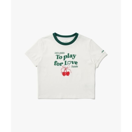 디아도라 플레이포러브체리 링거 반팔 티셔츠 OFF WHITE D5222LRS61OWH_이미지