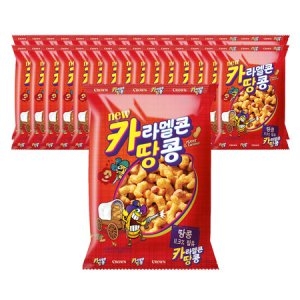 크라운제과 카라멜콘 땅콩 72g (32개)_이미지