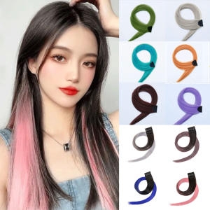 트윙클 반짝이 붙임머리 브릿지 컬러브릿지 헤어피스