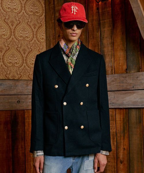 펜필드 PENFIELD TRAILWEAR네이비 더블 브레스티드 블레이져 네이비FR4WJ500