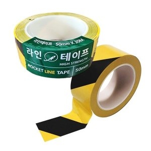 세방전지 로케트 위험표시 사선라인 안전테이프 50mm 30M 안전띠 WC82C89