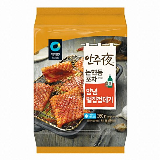 대상 청정원 안주야 논현동 포차스타일 양념벌집껍데기 260g (1개)_이미지