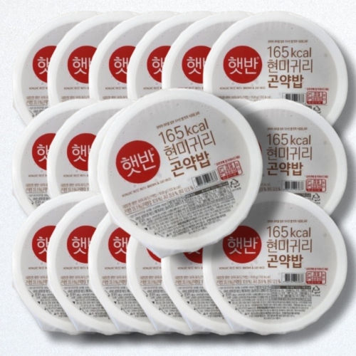 CJ제일제당 햇반 라이스플랜 현미귀리 곤약밥 150g (26개)