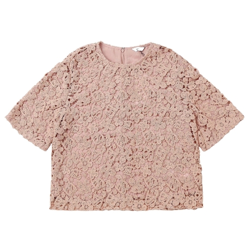 쉬즈미스 크로쉐 플로럴 반팔 블라우스 SWWBLP21100_이미지