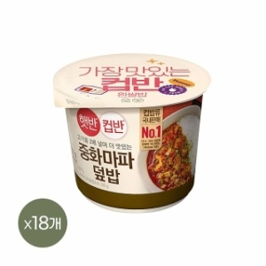CJ제일제당 햇반 컵반 중화 마파덮밥 275g (18개)_이미지