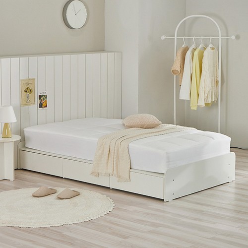 퍼리든 엔클라 무헤드 3단 서랍 침대 S